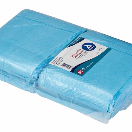 Dynarex Disposable Underpad 23 X 36 Inch Fluff Light Absorbency, 50PK 1343